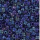 Rocalla Toho 8/0 Inside-Color Rainbow Crystal/Tanzanite-Lined - TR-08-181